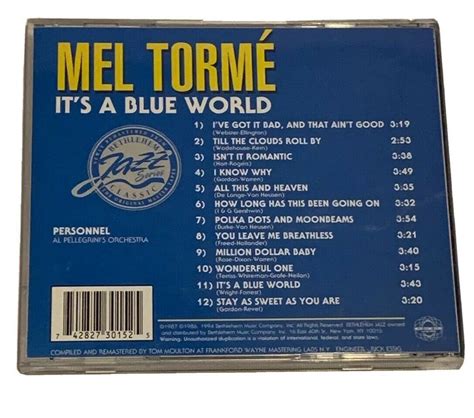 It's a Blue World by Mel Torme (CD, 1994) - CDs