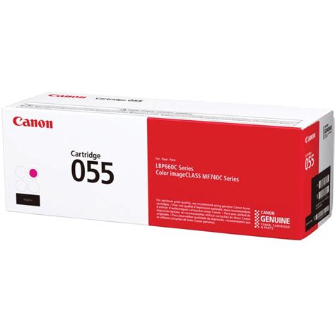 Canon 055 Original Toner Cartridge - Magenta, 1 Each (Quantity ...