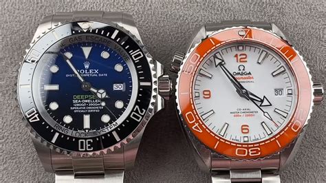 Rolex Vs Omega: Rolex Sea Dweller vs Omega Seamaster Planet Ocean Dive Watch Comparison Test ...