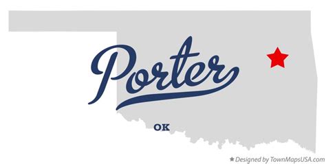 Map of Porter, OK, Oklahoma