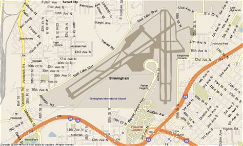 Birmingham Airport Map