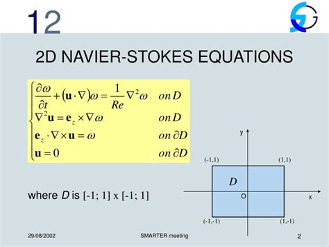 PPT - Solution of 2D Navier-Stokes equations in velocity-vorticity formulation using FD ...