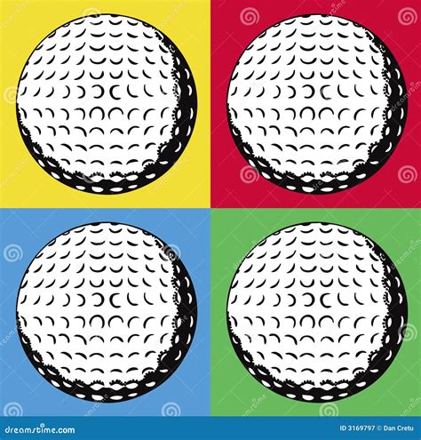 Golf Balls Logos Vectorial Drawings | CartoonDealer.com #26784102