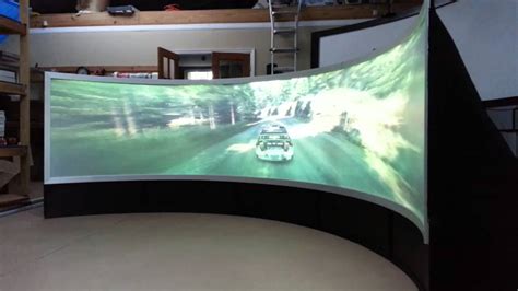 Pixelwix Geo Curved Video Game Screen Immersive Rear Projection - YouTube