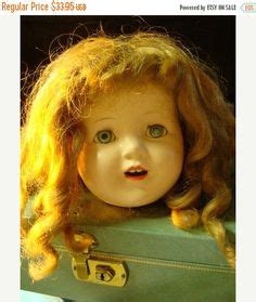 Decapitated Neck Creepy Vintage 60s Brown Haired Girl Doll Head Doll Making Home & Hobby jan ...