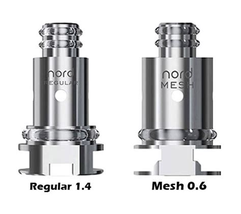 Smok Nord Coils UK | 0.6 Ohms Mesh, 1.4 Ohms Regular - Rossat Vape