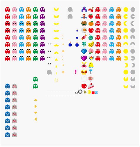 Classic - Transparent Pacman Sprite Sheet, HD Png Download - kindpng