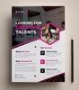 Creative talents flyer vector free download