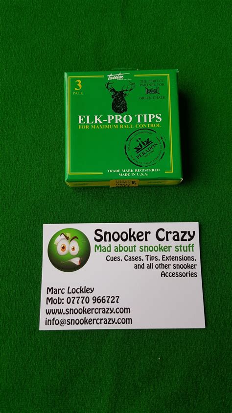 Elk Pro Snooker Cue Tips - Soft - Handmade Snooker Cues | Pool Cues | Cue Cases | Snooker Cue Tips