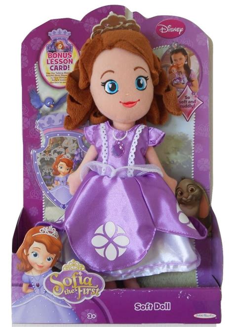 Disney Princess Sofia The First Soft Doll W/Bonus Lesson Card Disney