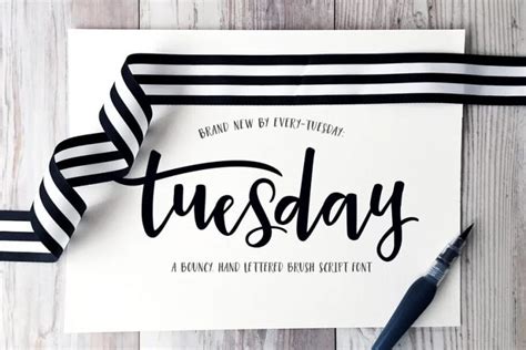 Tuesday Script Font Download | Tuesday Night Script Font - UI Freebies