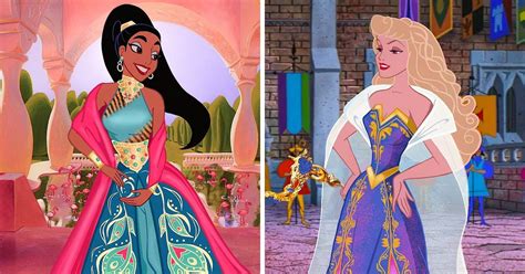 Artist Dresses Up Disney Characters in New Clothing Designs