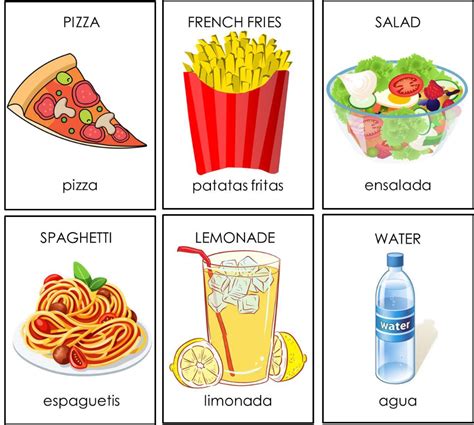 Learn a language for free | Spanish flashcards, Flashcards, Food flashcards