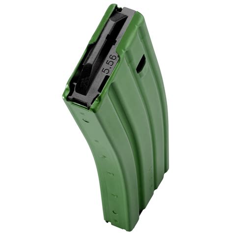 DURAMAG 5.56 Aluminum Magazine – Green Anodized – 30 Round – 3023006175CPD – Laser Edge Tactical