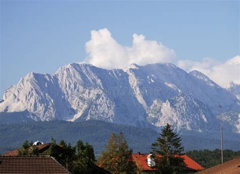 Alpine village stock image. Image of houses, roofs, outdoors - 11842829