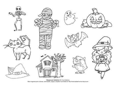 Dibujos De Halloween Para Colorear Im 225 Genes Halloween - Riset