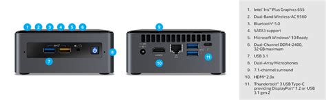 Amazon.com: Intel NUC 8 Mainstream Kit (NUC8i7BEH) - Core i7, Tall, Add ...