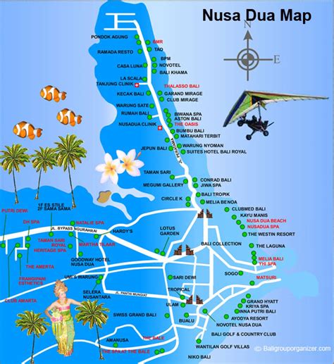 Nusa Dua - Tanjung Benoa MAP | Bali Luxury Resort Area