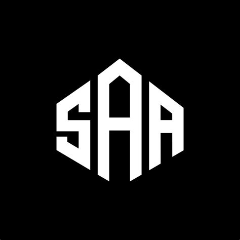 SAA letter logo design with polygon shape. SAA polygon and cube shape ...