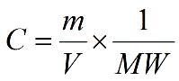 How do I calculate the molar concentration of the solution? | AAT Bioquest