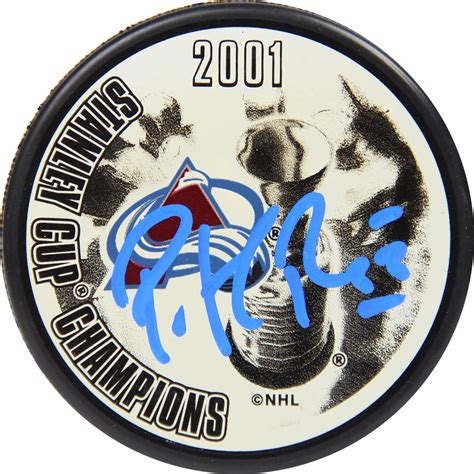 Lot Detail - Patrick Roy Signed 2001 Stanley Cup Champion Hockey Puck ...