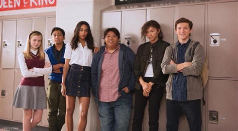 Angourie Rice, Tony Revolori, Laura Harrier, Jacob Batalon, Zendaya and Tom Holland | Spiderman ...