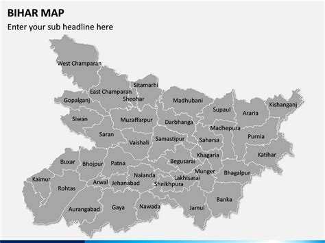 Bihar Map for PowerPoint and Google Slides - PPT Slides