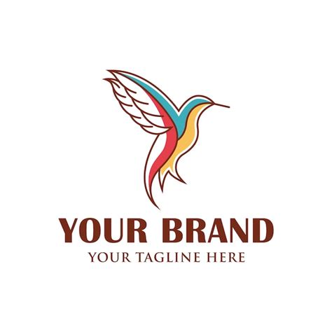 Premium Vector | Hummingbird logo design vector