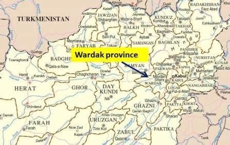 Wardak Province Afghanistan Map