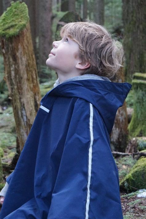 Navy Rain Poncho for Kids - Etsy