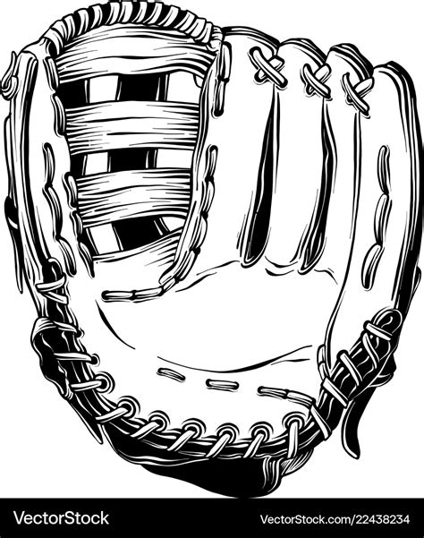 Baseball Glove Outline