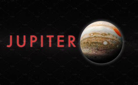 gas giant planet of jupiter isolated in the space, science fiction art ...