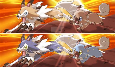 Rockruff + Midday Lycanroc Bookmark [+Shiny] by Cachomon on DeviantArt