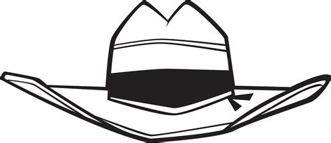 cowboy hat on white background - Clip Art Library