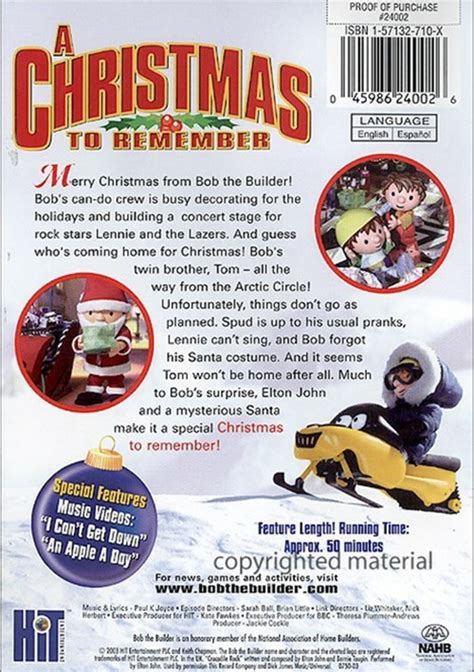 Bob The Builder: A Christmas To Remember (DVD 2003) | DVD Empire