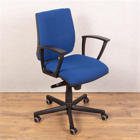 Square Back Office Chair | Fixed Arms