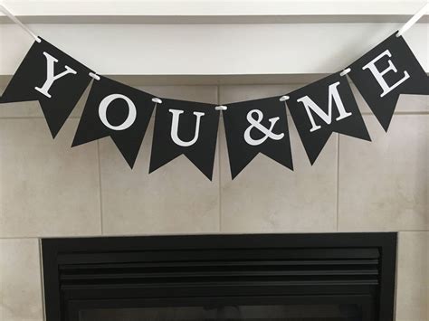 You & Me Banner Wedding Banner Wedding Props Table - Etsy