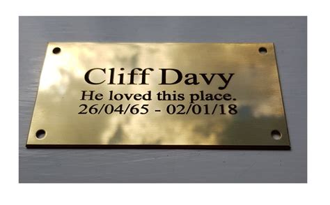 Polished BRASS Plaques Brass Memorial Plaques Beautifully - Etsy