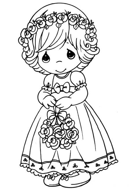 Precious Moments Praying Coloring Coloring Pages