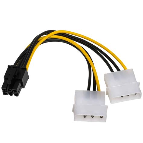 2x Molex to 6-Pin PCIe Power Adaptor | Crox