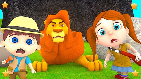 Going on a Lion Hunt | Kids Nursery Rhymes Song Collection | 3D Baby Son... | Animal activities ...