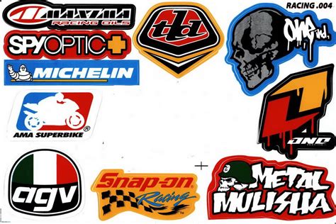 SPONSOR RACING CAR STICKER DECAL SHEET, JatujakThai