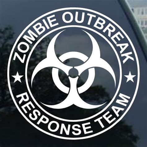 Zombie Outbreak Response Team Car Decal Vinyl Car Decals - Etsy