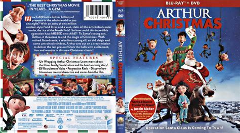 Arthur Christmas - Movie Blu-Ray Scanned Covers - Arthur Christmas 2011 Scanned Bluray Dvd Cover ...