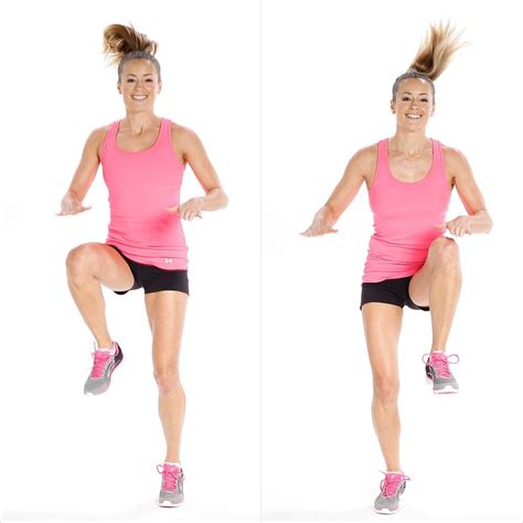 High Knees | Workout For Fat Loss | POPSUGAR Fitness Photo 14