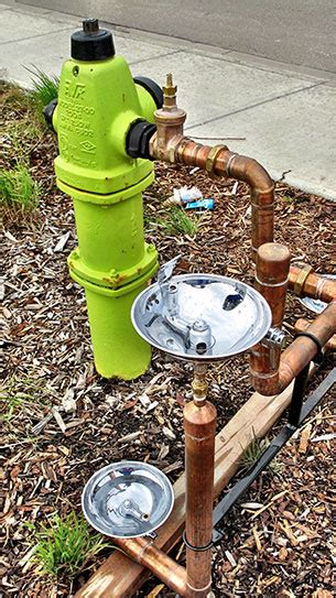 Fire Hydrant Water Fountain - Public Artwork