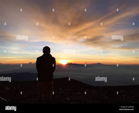 Sunrise at Mount Semeru Indonesia Stock Photo - Alamy