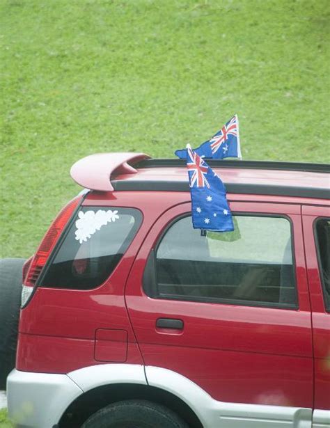 Photo of australia day car flags | Free australian stock images