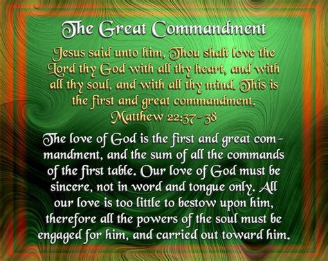 The Great Commandment | Greatest commandment, Greatful, Jesus quotes