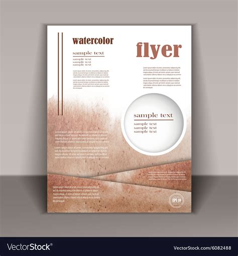 Design a brochure or booklet with an abstract Vector Image